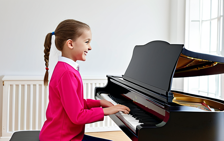 연주가 이직 성공 사례 - Music Teacher**

"A professional music teacher, fully clothed in modest attire, giving a piano lesso...