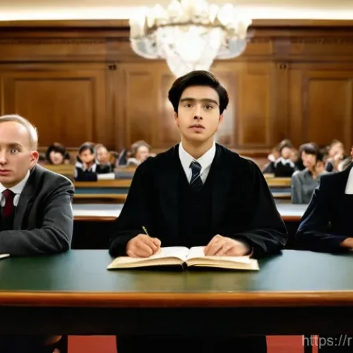 연주가가 실기 시험 후 피드백 받는 방법 - **Prompt 1: Deciphering the Commission's Non-Verbal Cues**
    "A young, earnest student, perhaps a ...