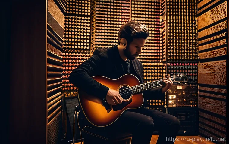 연주가 실기 연습실 선택 요령 - **Prompt 2: Smart Studio and Virtual Collaboration**
    "A cutting-edge rehearsal studio showcasing...