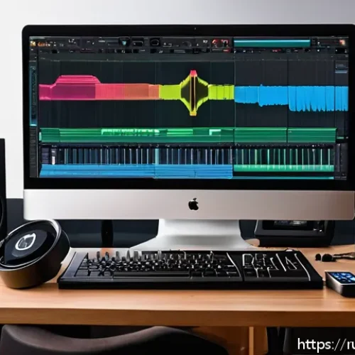 Home 30 연주가가 꼭 알아야 할 음악 장비 - A modern home music studio setup featuring a Focusrite Scarlett 4th Gen audio interface connected to...